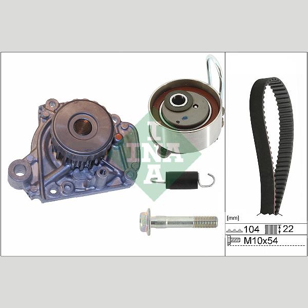 INA 530050631 Water Pump & Timing Belt Kit