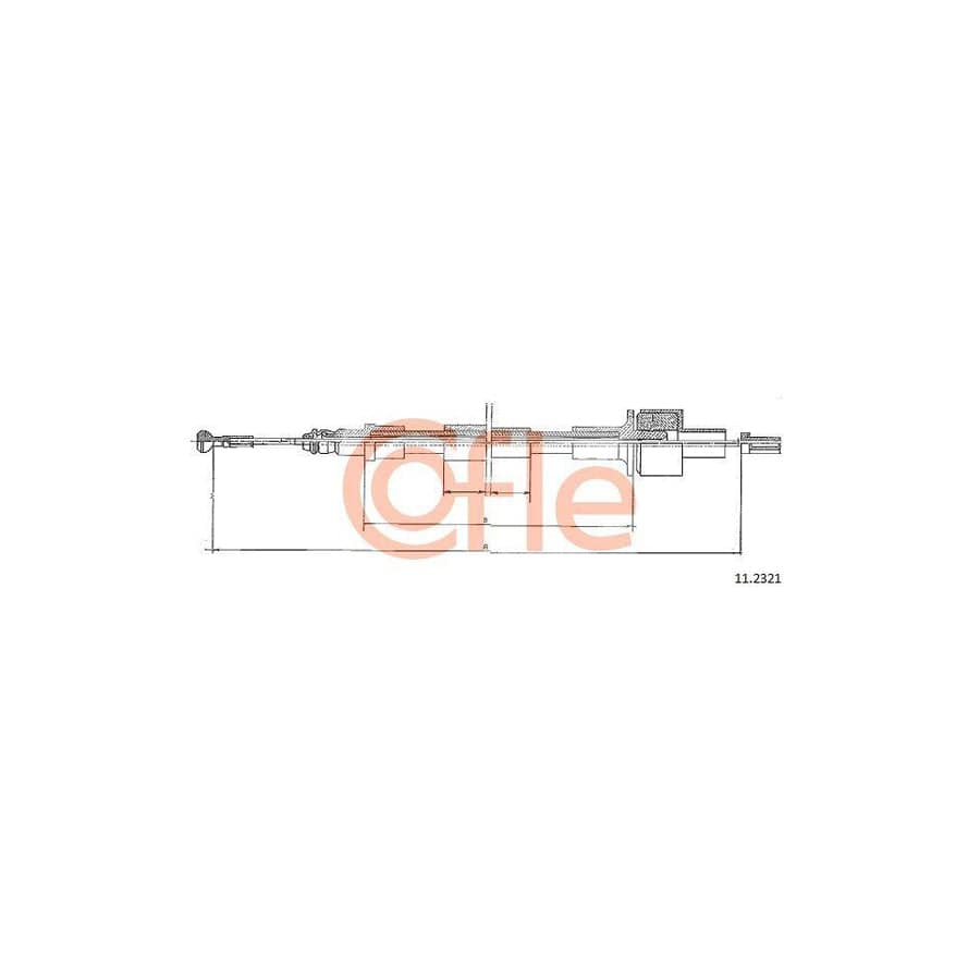 Cofle 92.11.1472 Throttle Cable for Opel Vectra