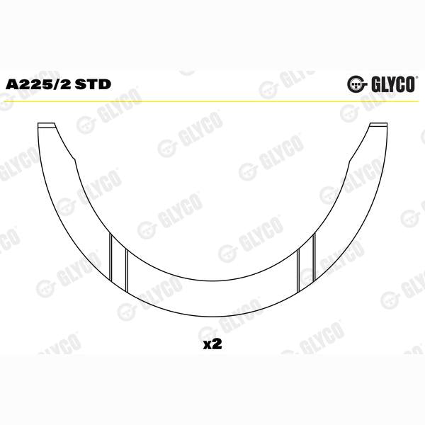 GLYCO A2252STD Crankshaft Thrust Washer