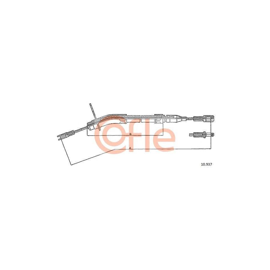 Cofle 92.10.937 Hand Brake Cable
