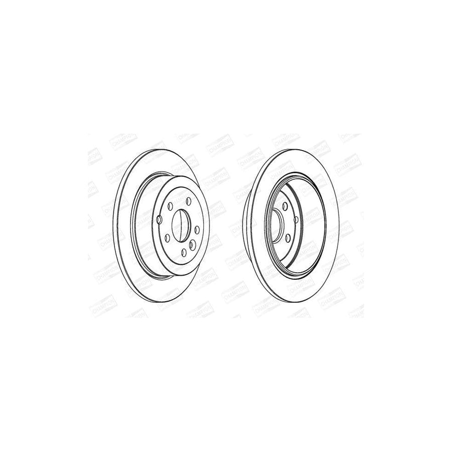 Champion 562765Ch Brake Disc for Land Rover Freelander