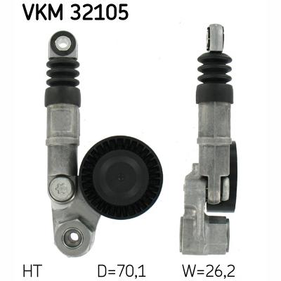 SKF VKM32105 V-Ribbed Belt Tensioner Pulley