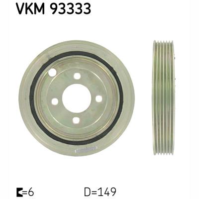 SKF VKM93333 Crankshaft Belt Pulley