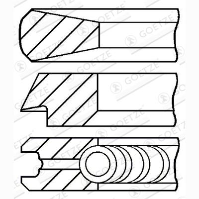 GOETZE 08-431100-00 Piston Ring Kit