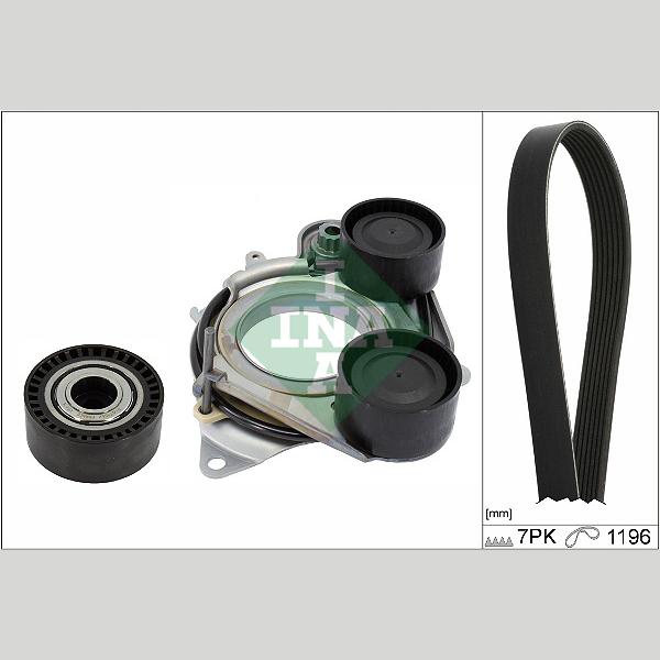 INA 529054210 V-Ribbed Belt Set