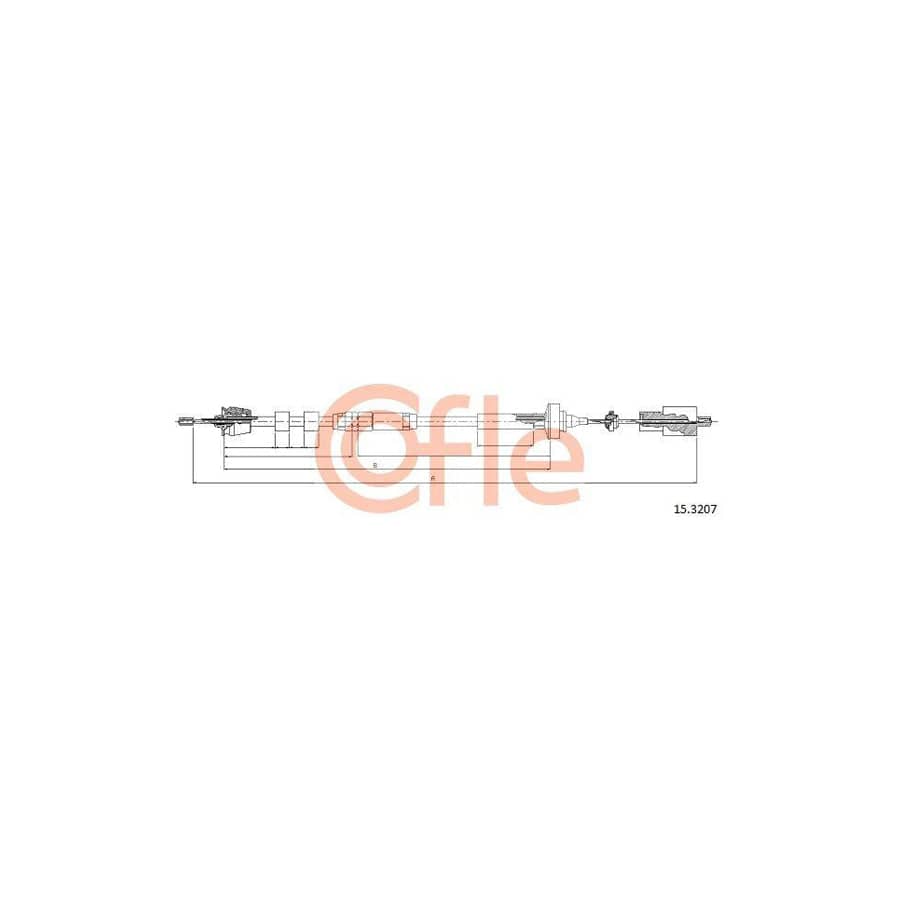 Cofle 15.3207 Clutch Cable for Renault Safrane I Phase 1 Hatchback (B54)