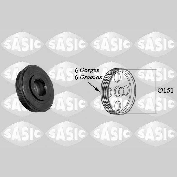 SASIC SAS2154020 Crankshaft Belt Pulley