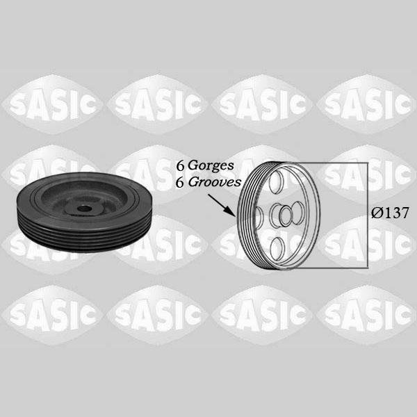SASIC SAS4000703 Crankshaft Belt Pulley