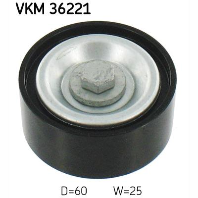 SKF VKM36221 V-Ribbed Belt Deflection/Guide Pulley