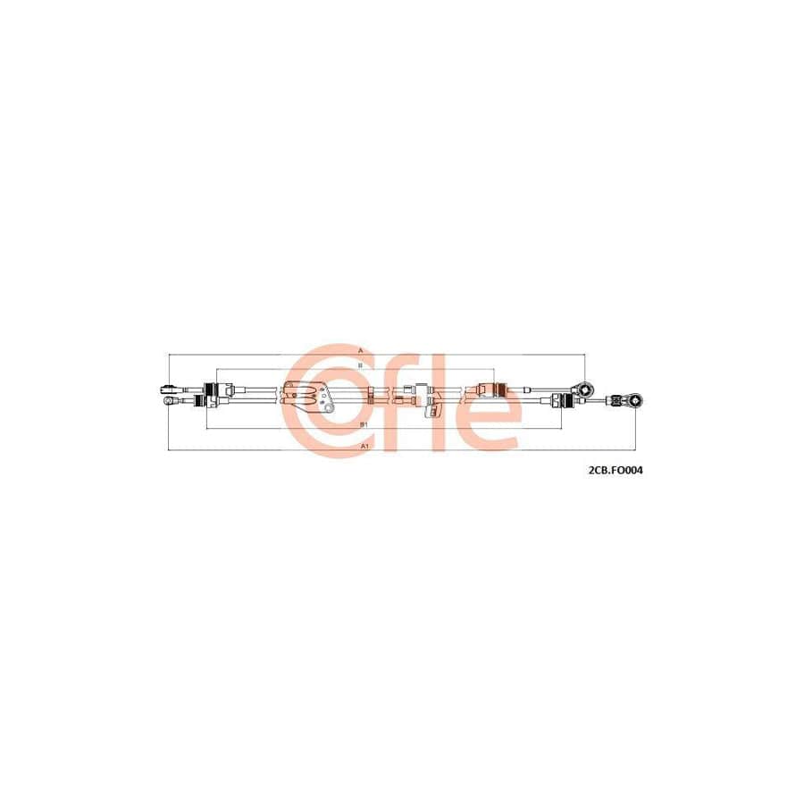 Cofle 2Cb.Fo004 Cable, Manual Transmission for Ford Fiesta