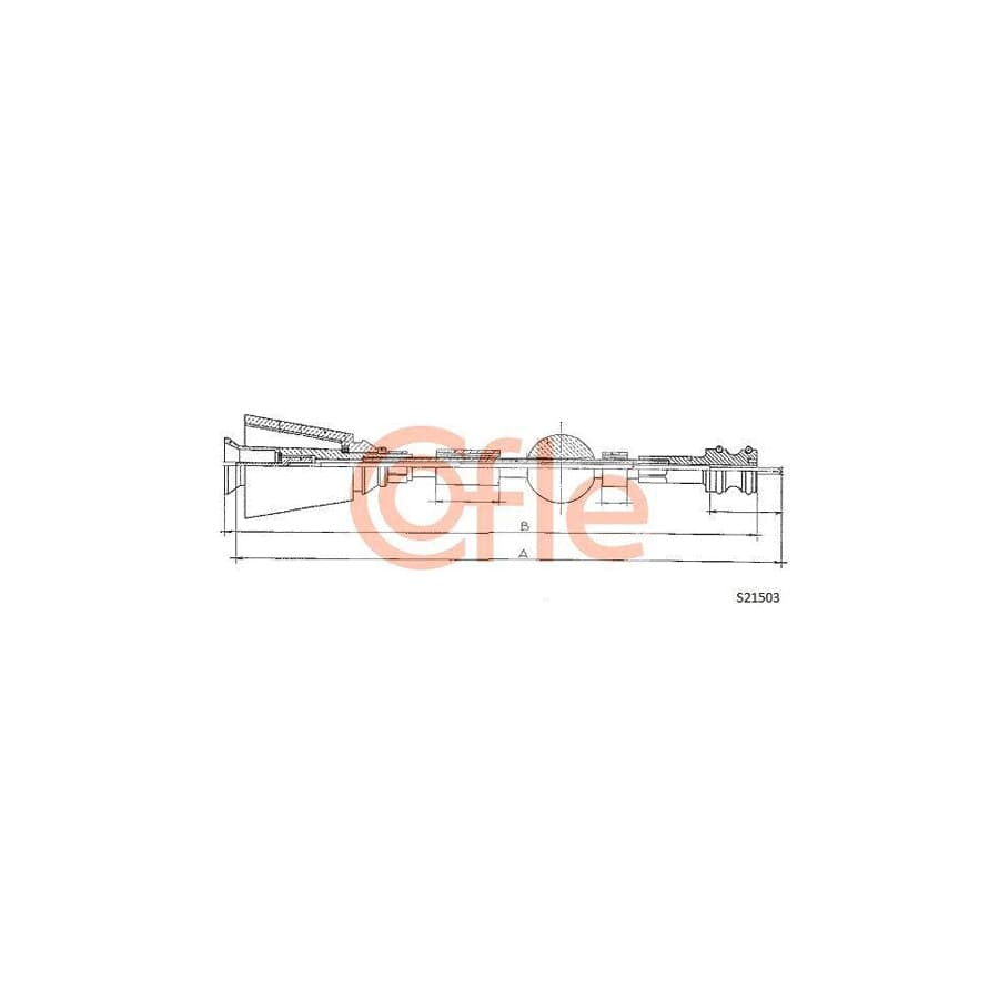 Cofle S21503 Speedometer Cable for Peugeot 205 II Hatchback