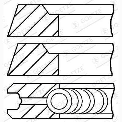 GOETZE 08-318600-10 Piston Ring Kit
