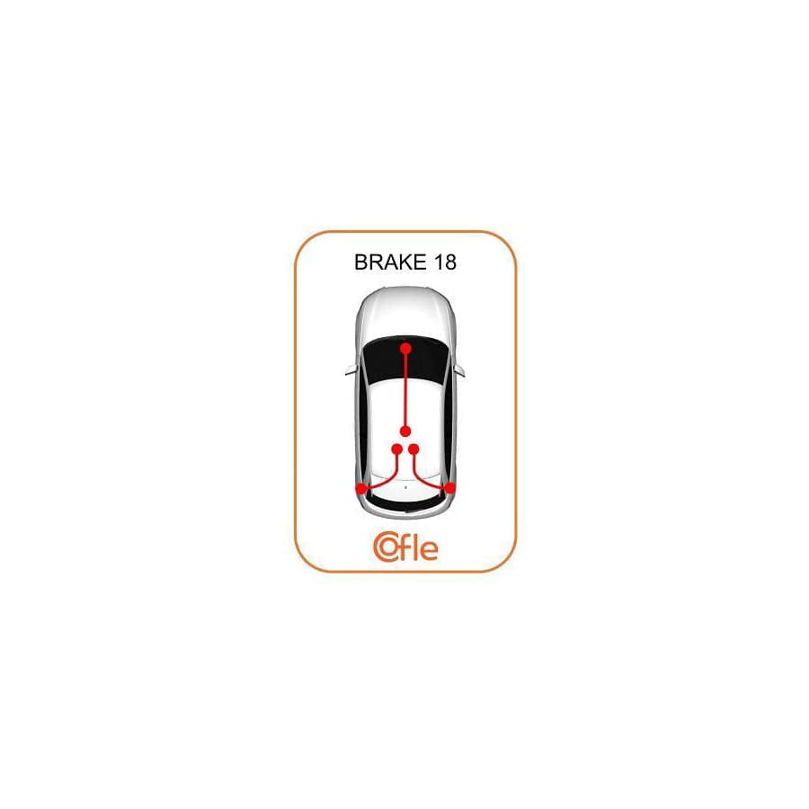 Cofle 10.9513 Hand Brake Cable Suitable for Mercedes-Benz ML-Class (W163)