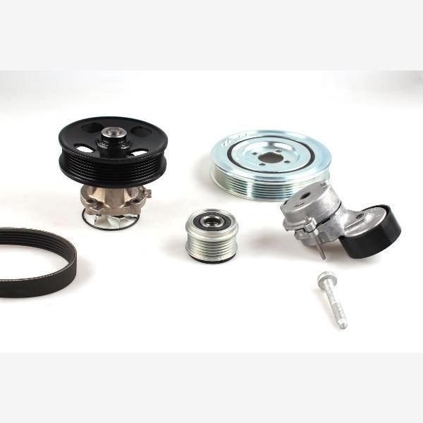HEPU PK03233 Water Pump + V-Ribbed Belt Kit