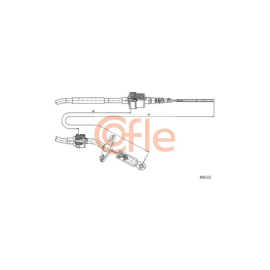 Cofle 632.12 Clutch Cable for Fiat Palio