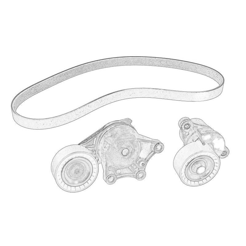 OE PEUGEOT 1678169480 V-Ribbed Belt Set