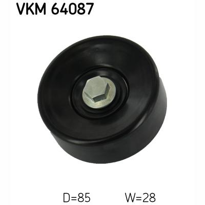 SKF VKM64087 V-Ribbed Belt Deflection/Guide Pulley