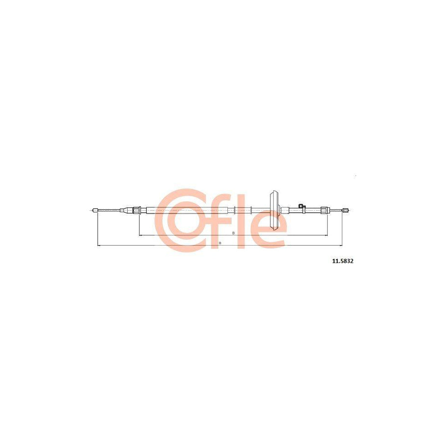 Cofle 11.5832 Hand Brake Cable for Chevrolet Cruze
