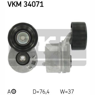 SKF VKM34071 V-Ribbed Belt Tensioner Pulley
