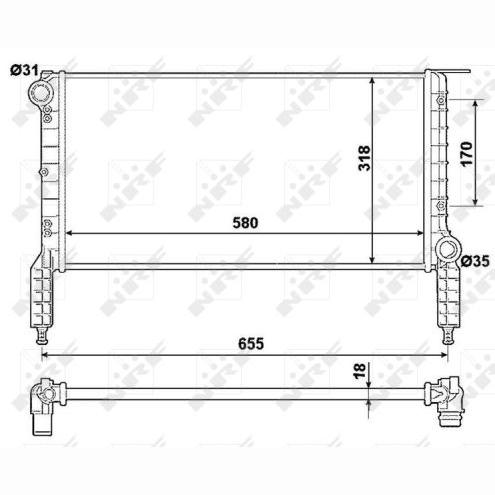 NRF NRF53788 Engine Radiator