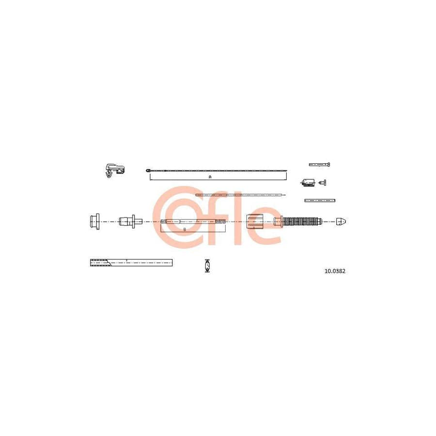 Cofle 92.10.0382 Throttle Cable for Renault Clio I Hatchback