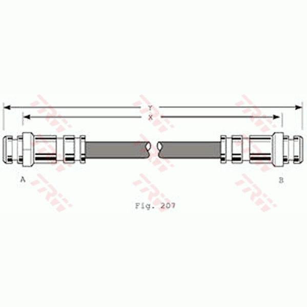 TRW MOTO PHA167 Brake Hose