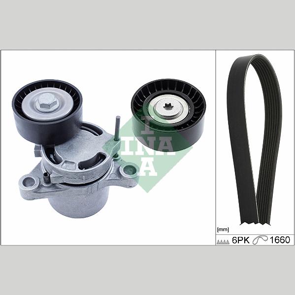 INA 529030710 V-Ribbed Belt Set