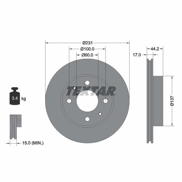 TRW MOTO ST1659 Brake Caliper Guide Sleeve Kit