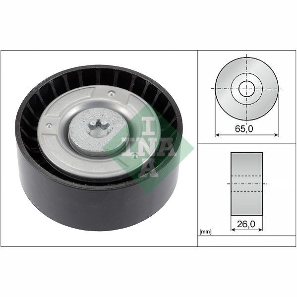 INA 532060810 V-Ribbed Belt Deflection/Guide Pulley