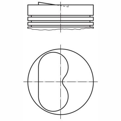 MAHLE 0073201 Piston