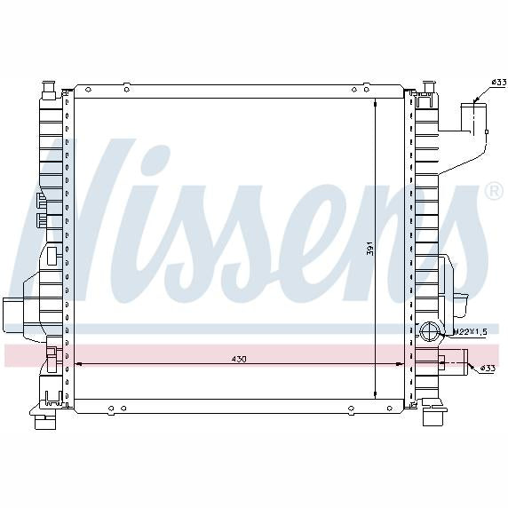NISSENS NIS63837A Engine Radiator