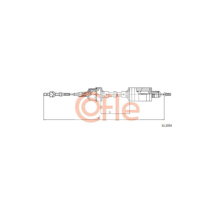 Cofle 11.2553 Clutch Cable for Opel Calibra A (C89)