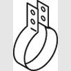 DINEX DIN18807 Exhaust System Clamping Piece