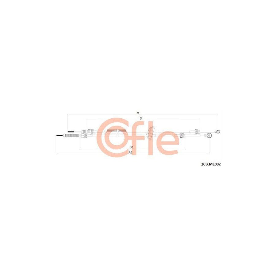 Cofle 2Cb.Me002 Cable, Manual Transmission for VW Crafter