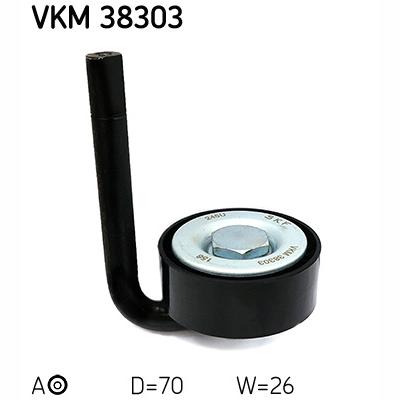 SKF VKM38303 V-Ribbed Belt Tensioner Pulley