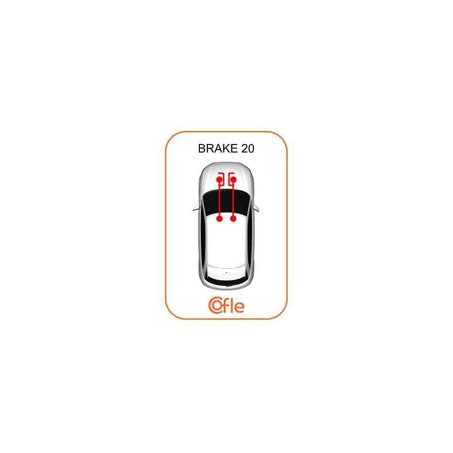 Cofle 92.10.4653 Hand Brake Cable for Citroen Xantia