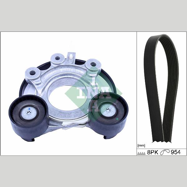INA 529052210 V-Ribbed Belt Set