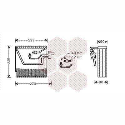 VAN WEZEL WEZ5900V111 Air Conditioning Evaporator