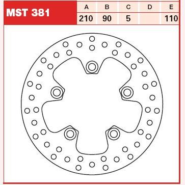 TRW MOTO MST381 Brake Disc