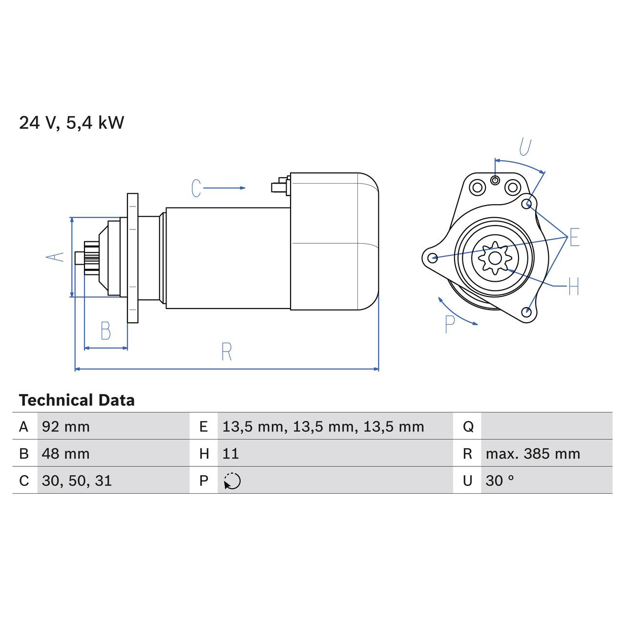 BOSCH 0986018420 Starter