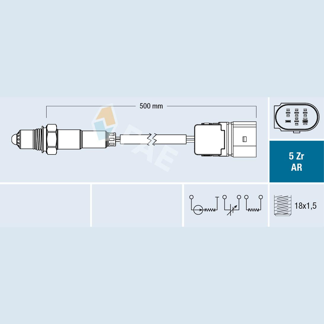 FAE AE75107 Lambda Sensor