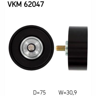 SKF VKM62047 V-Ribbed Belt Deflection/Guide Pulley