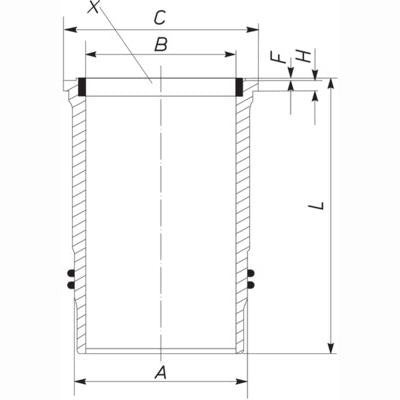 MAHLE 227LW00114000 Cylinder Liner