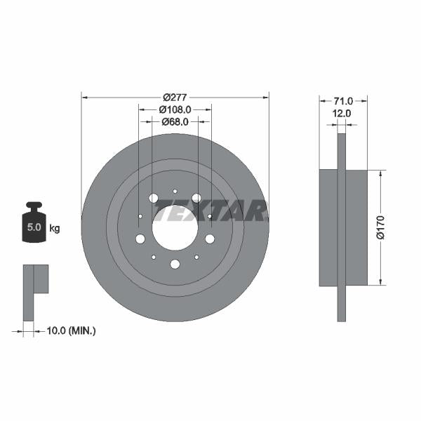 WABCO 8977501234 Brake Caliper Guide Bellow
