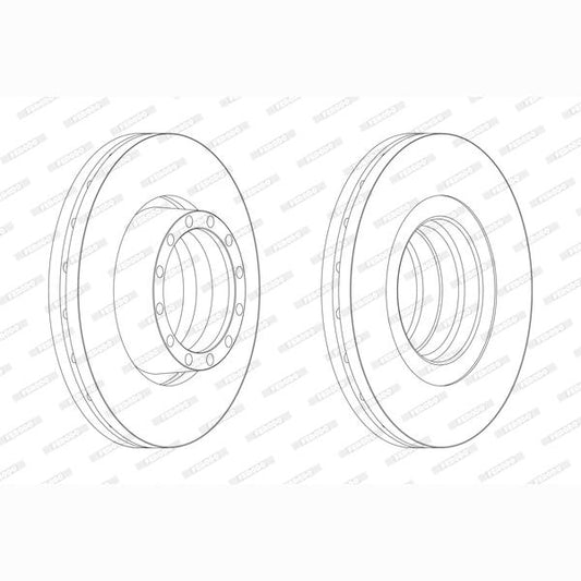 FERODO FCR132A Brake Disc