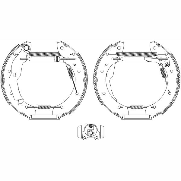TEXTAR 84050000 Brake Shoe Set
