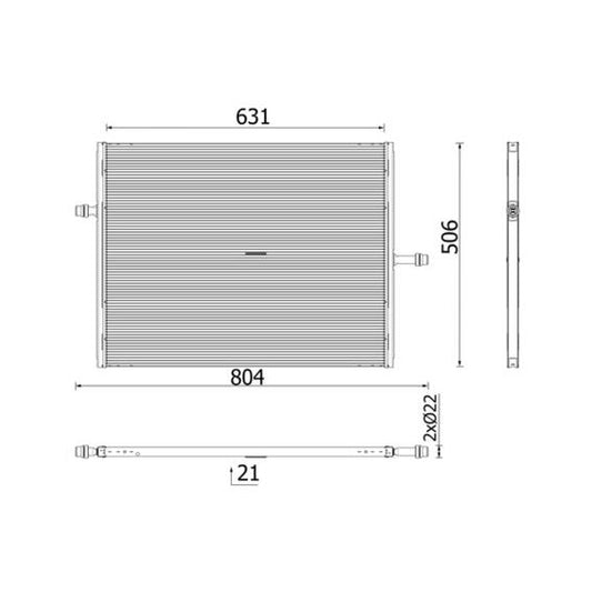 MAHLE CIR40000P Charge Air Cooler