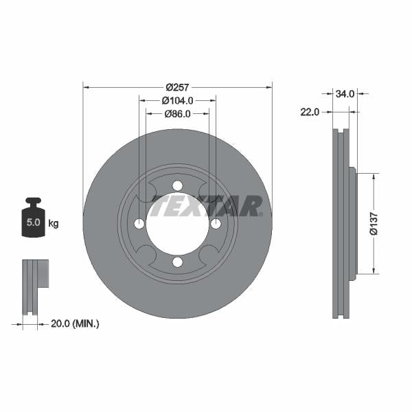 WABCO 4770019252 Brake Caliper Guide Bellow