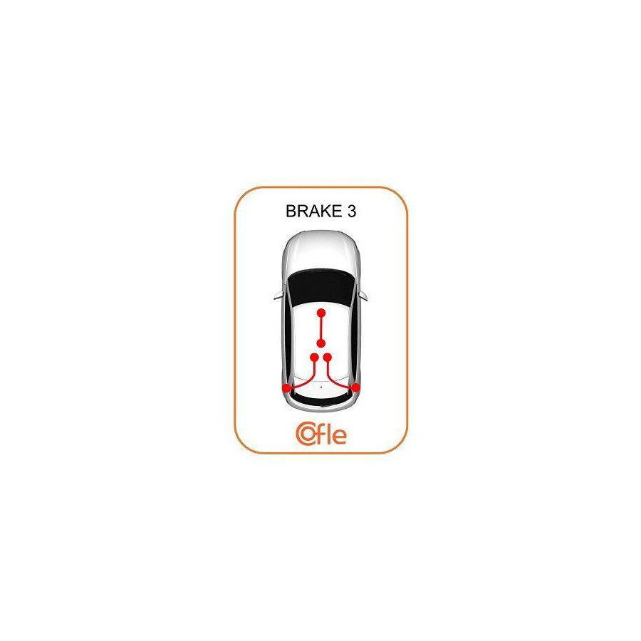 Cofle 92.17.1094 Hand Brake Cable for Toyota Auris