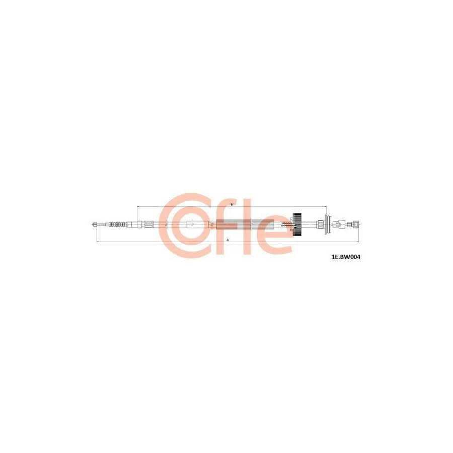 Cofle 1E.Bw004 Hand Brake Cable for BMW 5 Gt (F07)